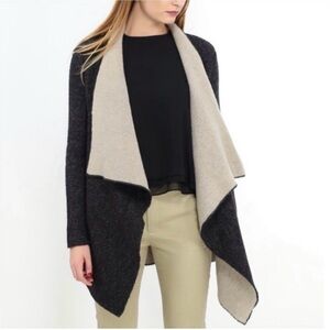 Zara Knit Open Drape Front Wool Blend
Cardigan Sweater Jacket size medium